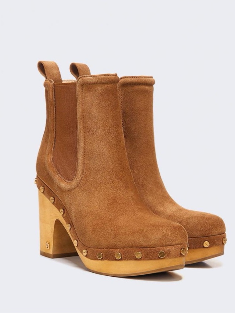 Veronica Beard Decker Suede Clog Booties